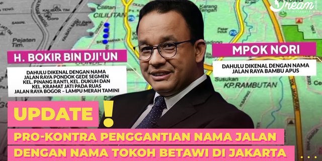 Pro-Kontra Penggantian Nama Jalan dengan Nama Tokoh Betawi di Jakarta