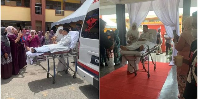 Kecelakaan Menjelang Akad, Mempelai Pria Diantar Ambulans ke Aula Pernikahan