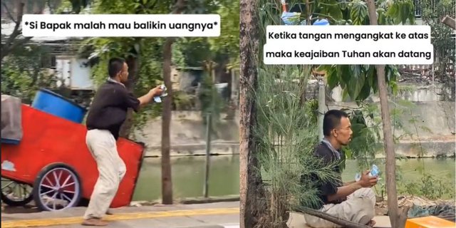 Kaget Dapat Uang Ratusan Ribu Saat Tiduran Di Pinggir Jalan Pria Ini