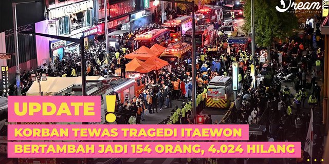 Number of Deaths in Itaewon Tragedy Increases to 154 People, 4,024 Missing