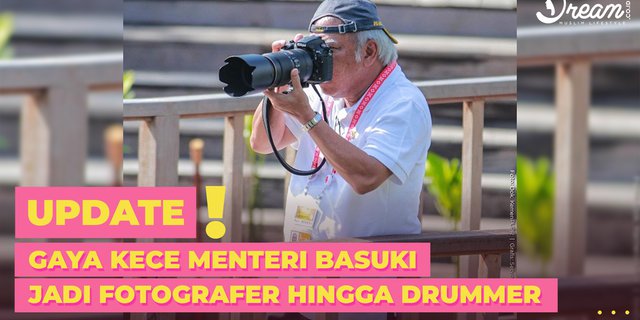Stylish Minister Basuki Becomes a Photographer and Drummer