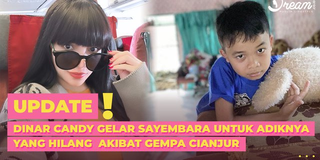 Dinar Candy Holds a Contest for Her Missing Younger Sister Due to the Cianjur Earthquake