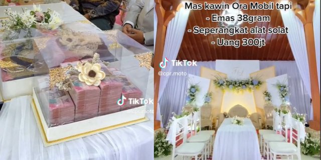 Viral Wedding in Pati, The Dowry is not a Car but a Stack of 'Hard Cash' Rp300 Million