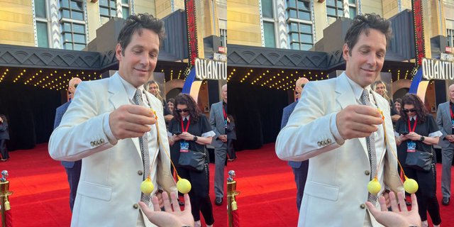 Paul Rudd's 'Scott Lang' Shockingly Plays Lato-Lato on Ant Man's Red Carpet, Netizens: Already Reached the Marvel Universe