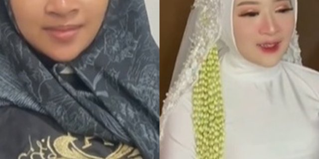 Potret Transformasi Wanita Hamil 8 Bulan Dirias Mua Jadi Pengantin Di Acara Resepsi 4647