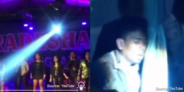 Ngakak! Instead of Dancing, This Audience Falls Asleep Soundly at Dangdut Event, Netizens: His Face Shines with Divine Light