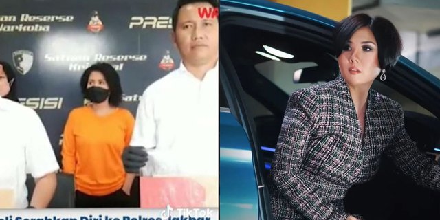 Natalia Rusli's Arrogant Style When Released by Police: No Prisoner Writing on the Clothes, No Handcuffs, Hands in Pockets