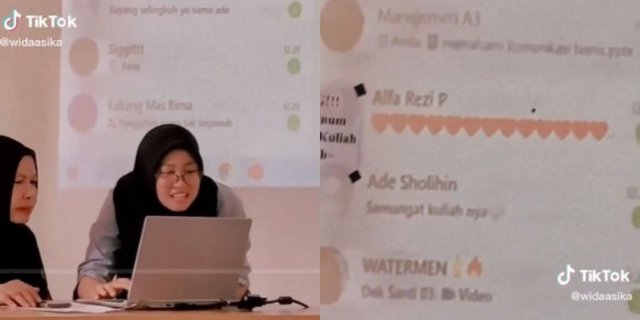 Video Mischievous Behavior of Classmate Sending Chat During Presentation, Already Watched 2.9 Million Times, Message Content Makes the Girl Embarrassed for Life