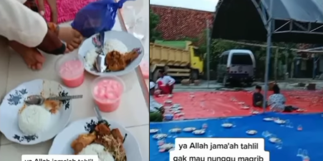 Viral Video of Tahlilan Congregation Dispersing Before Breaking the Fast, Even Though Snacks and Food Have Been Prepared