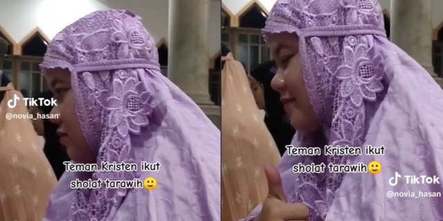 Non-Muslim Women Participate in Tarawih Prayers and Are Willing to Buy New Mukena