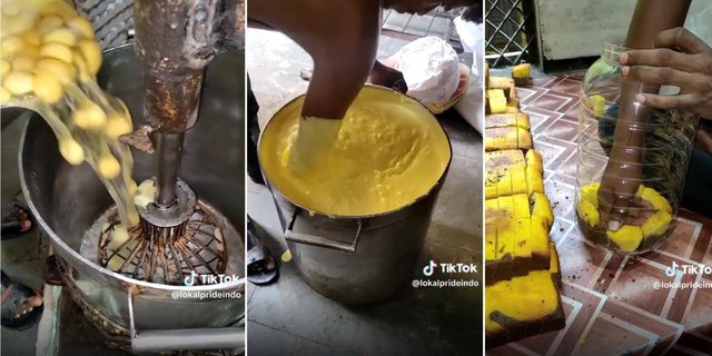 Viral Process of Making Bolu Cake in India, Mixing the Dough Directly with Bare Hands and Rusty Mixer