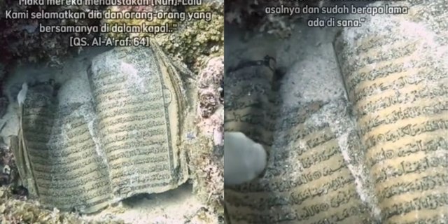 Masya Allah! South African Diver Finds Quran at the Bottom of the Sea, Open Page Shows Verses About the Story of Prophet Noah