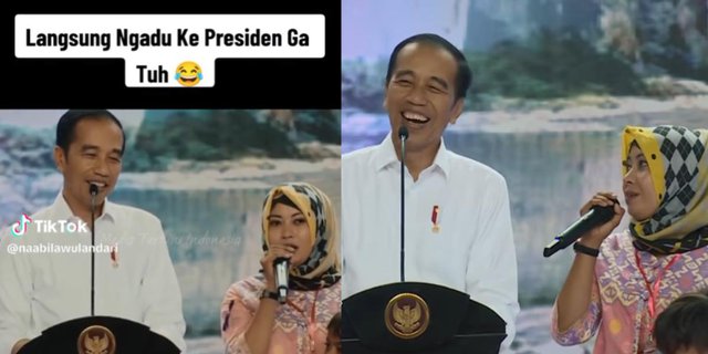 Es Degan Seller Complains to President Jokowi About Unsympathetic Treatment from SatPol PP, RI 1 Laughs at the Story