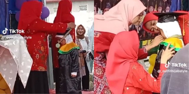 Viral TK Child Cries and Hugs Teacher When Both Parents Don't Attend Graduation, Heartbreaking