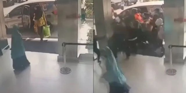 CCTV Recording of the Moment a Patient is Trampled by Fighting Students, Forced to Return to the Hospital Right After Leaving