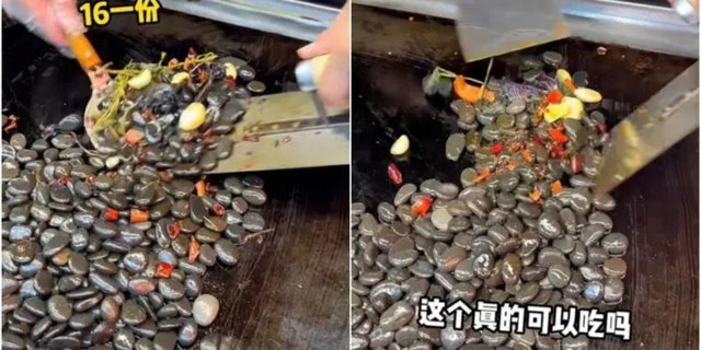 Viral Stir-Fried Stone Pond Food, How to Eat It?