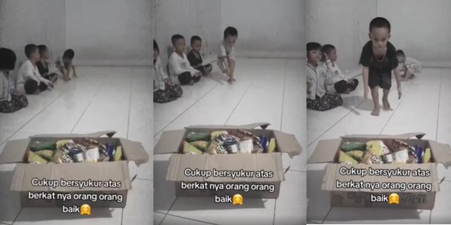 Impressive and Touching! Polite and Orderly Behavior of Orphaned Children in Orphanage During Snack Distribution: Bowing in Front of Friends