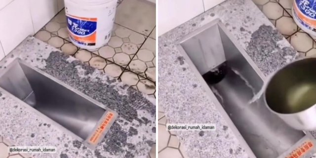 Viral! New Unique Squat Toilet Design Made of Stainless Material, Netizens Hope for Teflon Coating So It Won't Stick When Falling