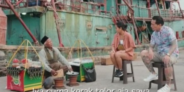 Funny Moment: Chef Juna Made Insecure by a Seller of Kerak Telor, the Old Man Ended Up Sweating from His Cooking Being Commented