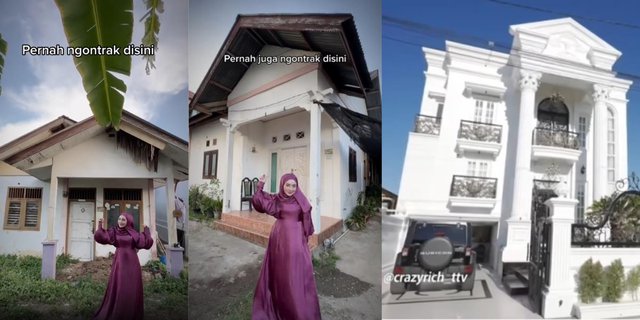 Portrait of Crazy Rich Aceh House Before and After Success, Now Looks Like a 'Palace' in the Middle of the Village