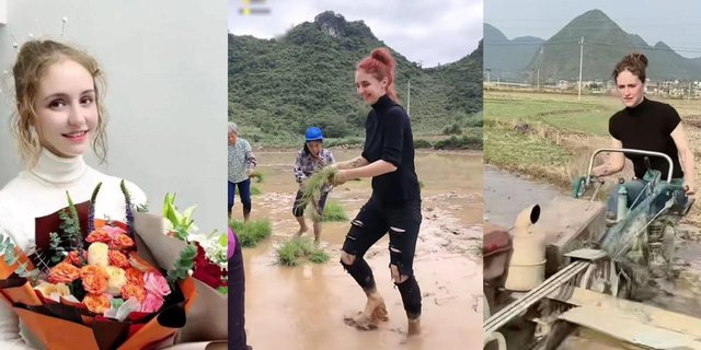 Viral! White Girl Marries Farmer's Son, Willing to Live in the Village and Work in the Rice Fields