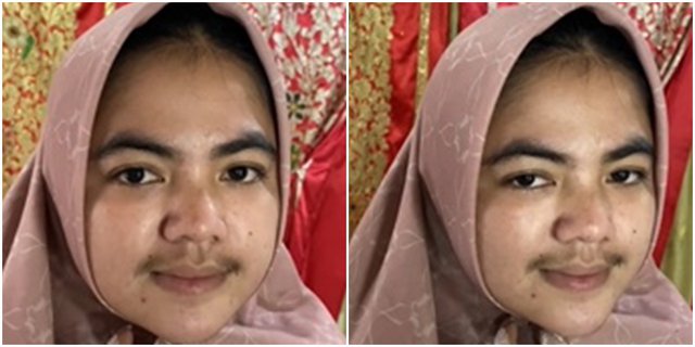 Viral Perempuan Berkumis Ini Dirias Jadi Pengantin Cantik Teknik Mua