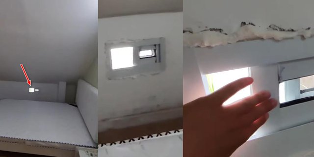 Rented out for Rp2.1 Million per Month, Bedroom with Mouse Hole-sized Window Becomes Victim of Netizens' Mockery: The Curtain is as Wide as a Mask