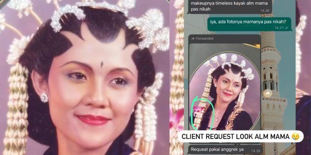 Makeup Message Like the Late Mother When Getting Married, MUA's Makeup Result Flooded with Praise