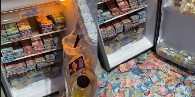 Viral Woman Keeps Bundle of Money in the Refrigerator, Netizens: The Real Cold Cash