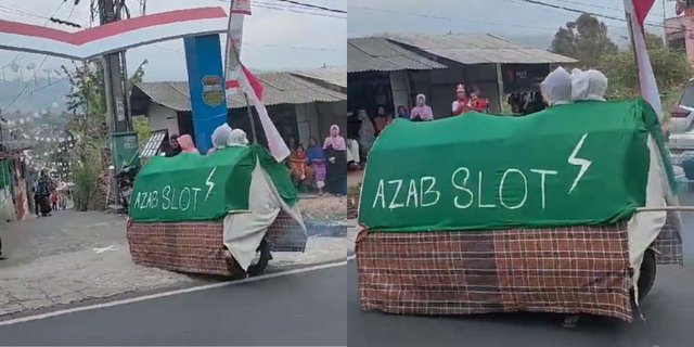 Appearance of Racing Coffin in August 17 Parade, Writing on the Shroud Distracts Focus