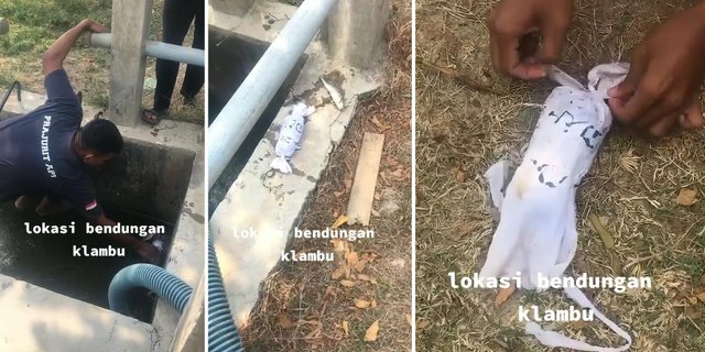 Chilling! Man Finds Mysterious White Package Shaped like a Pocong at the Dam, When Opened...