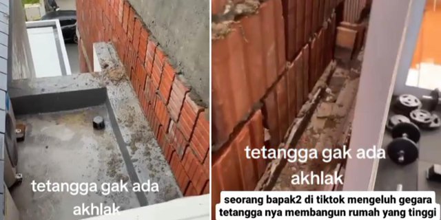 Viral Middle-aged TikTok Father Angry as Window View Turns into a High Wall Only 5 Cm Away, +62 Netizens Complain About the Wrong Person