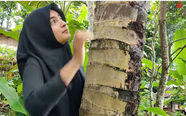 8 Potret Gadis Desa Keturunan Turki, Bisa Panjat Pohon Kelapa!