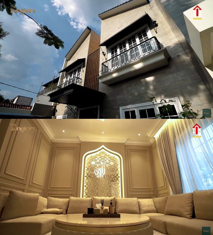 7 Potret Adu Mewah Rumah Artis Keturunan Arab, Shireen Sungkar Mewahnya Bak Istana Raja Minyak