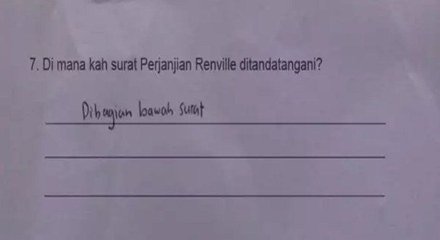 10 Potret Jawaban Absurd Siswa di Lembar Ujian, Bikin Guru Geleng-geleng Kepala!