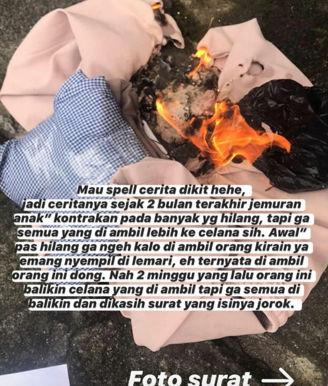 Geger Maling Kembalikan Celana Dalam Curian