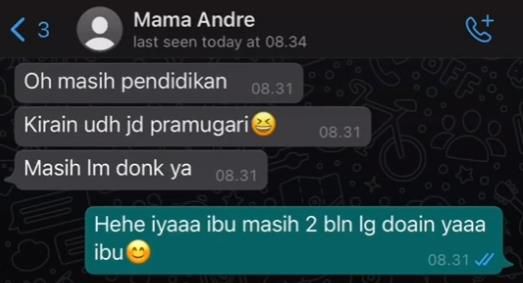 Jalani Pendidikan Pramugari Ditolak Ibu Mertua