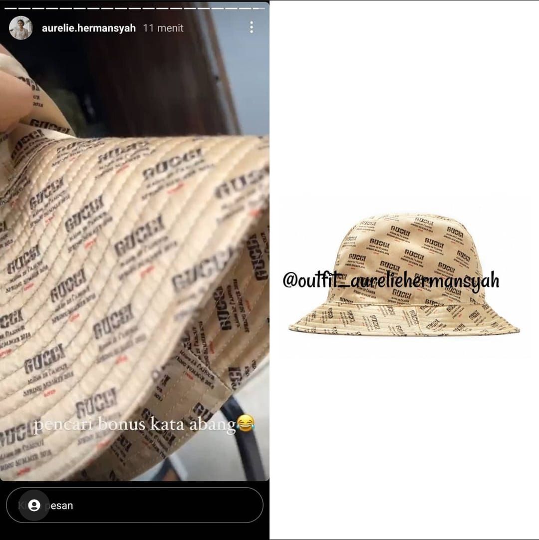 Gucci Aurel Hermansyah hat