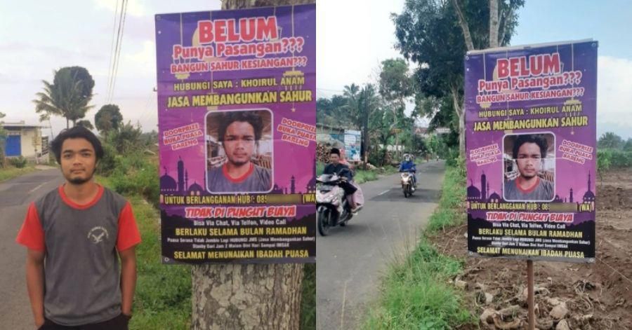 Layanan Bangunkan Sahur Gratis Serasa Tidak Jomblo