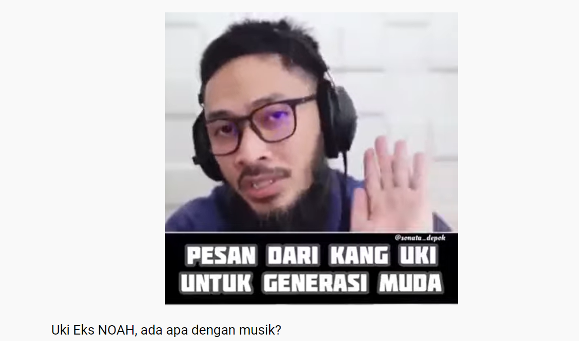 Uki eks Noah bicara soal musik