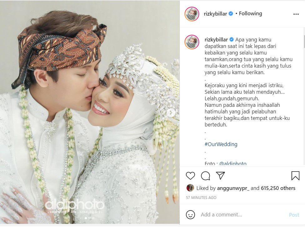 Rizky Billar dan Lesti Kejora