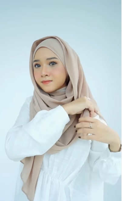 Tutorial hijab pashmina