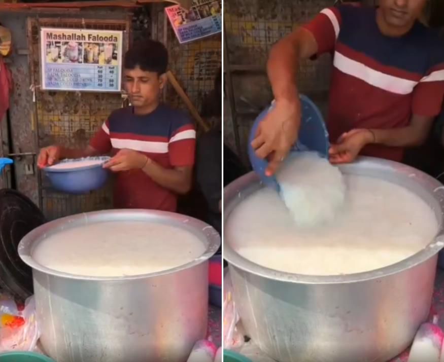 Viral cara buat minuman dingin ala India yang bikin mual.