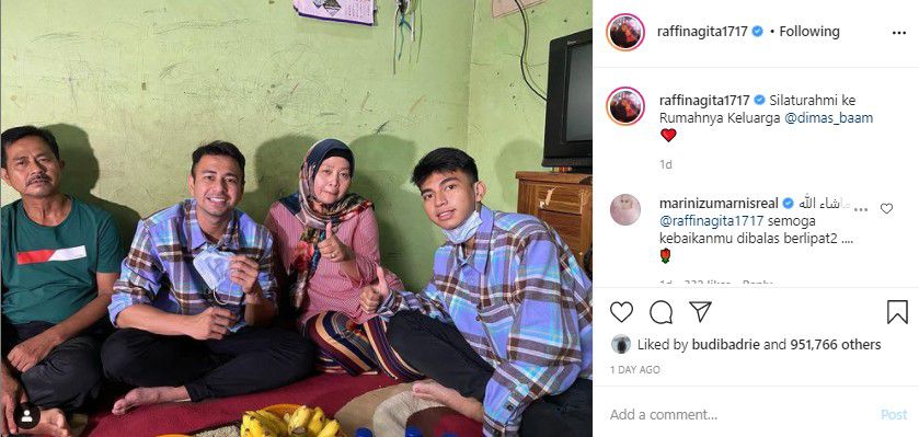 Tak Cuma Anaknya, Bapak Dimas Juga Mirip Mendiang Ayah Raffi Ahmad