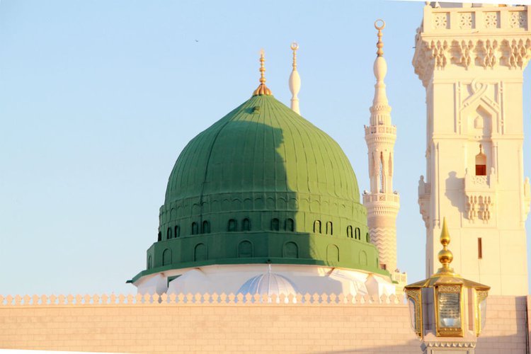 Masjid Background Hijau Gambar Islami