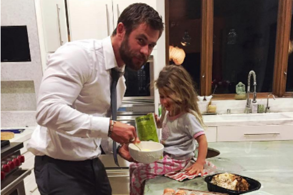 Chris Hemsworth dan putrinya, India Rose