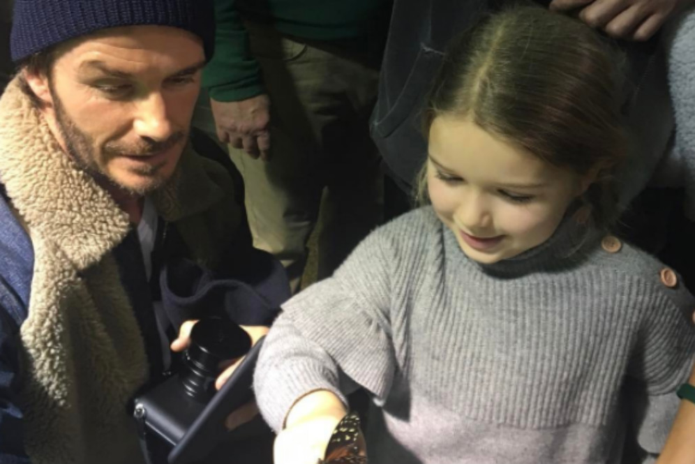 David Beckham dan putrinya, Harper