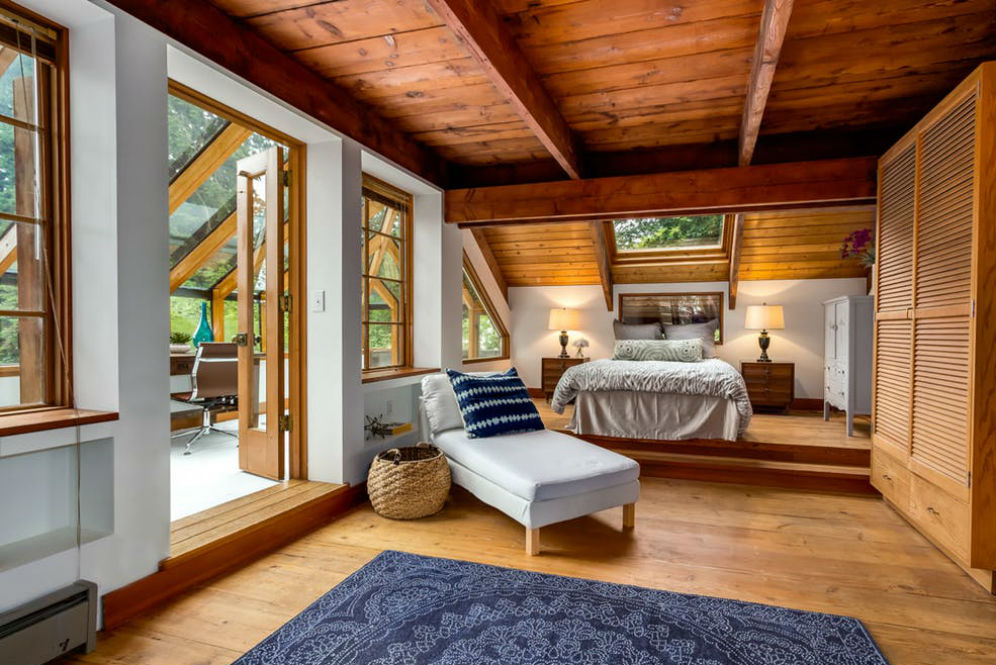 Ruang tidur rumah pohon Seattle