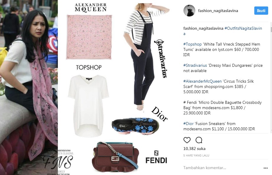 Instagram fashion nagita slavina