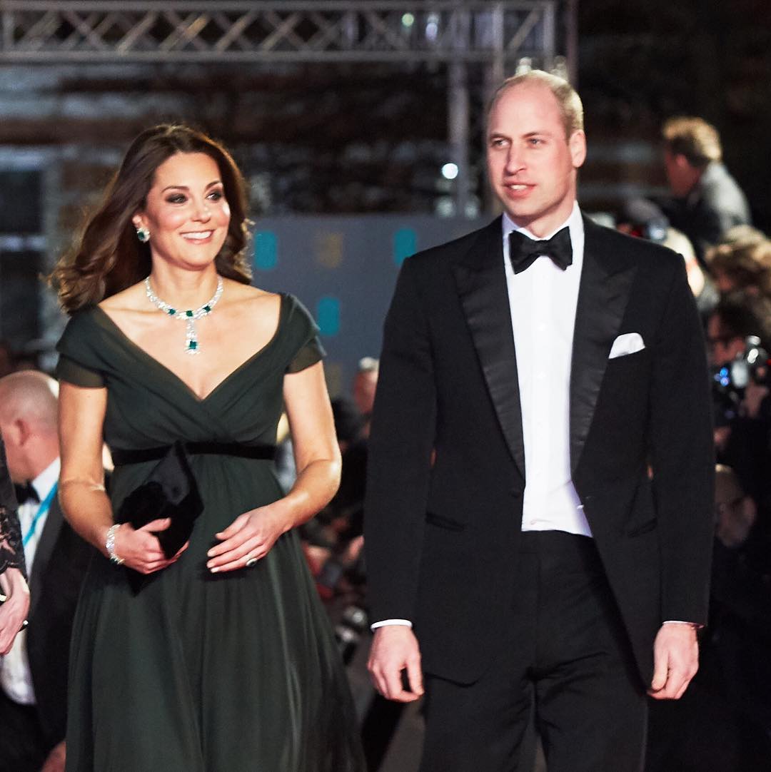 Gaun hijau Kate Middleton saat menghadiri BAFTAs